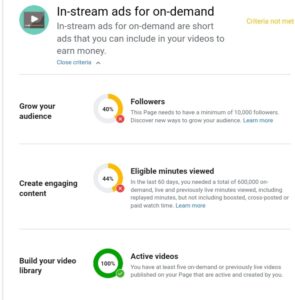 Page Monetization Issues